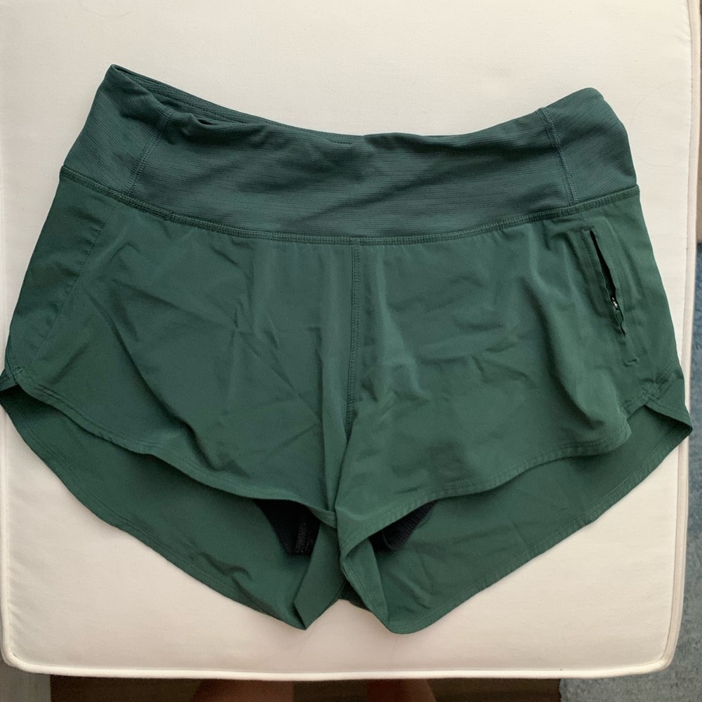 Outdoor Voices Hudson Green Athletic Shorts